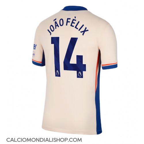 Maglie da calcio Chelsea Joao Felix #14 Seconda Maglia 2024-25 Manica Corta